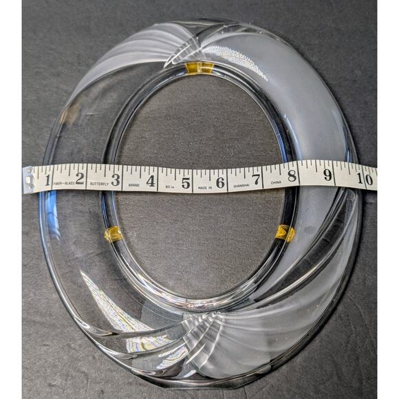 Home Beautiful Crystal Picture Frame 11.5x9.5" W. Germany Holds 5x7 Frosted READ - Picture 5 of 8